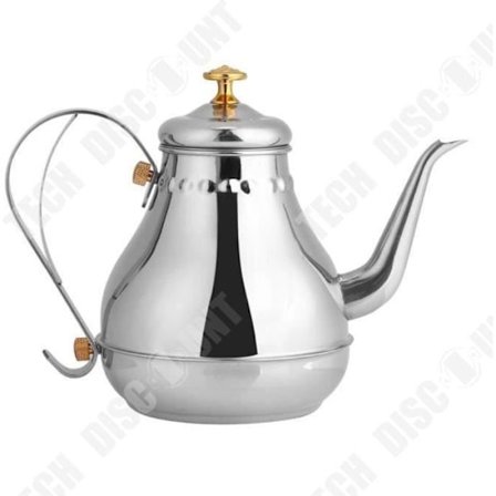 Teekanna - TECH DISCOUNT - TD - 1,2L - Polerad Rostfritt Stål - Infusionsfilter