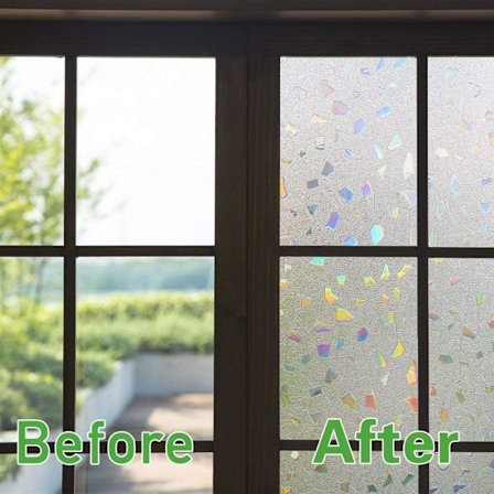 *3D fönsterfilm färgglad effekt fönsterfilm mörkläggningsfönsterfilm S*