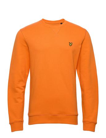 Crew Neck Sweatshirt Sweat-shirt Tröja Orange Lyle & Scott
