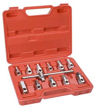 PELA 76922 Oljepluggnøkkelsett 12 deler, Verksted & bil