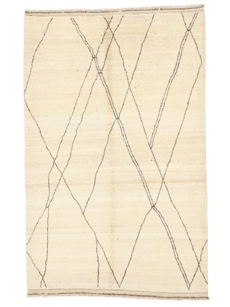 Berber Style Tæppe Moderne Beige/Orange (Uld, Afghanistan)