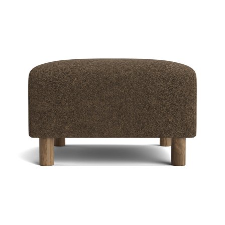 Toledo Pouf Hocker Anthology Braun, bequemer Sitzplatz & Fußablage fürs Wohnzimmer, komfortable Polsterung, zeitloses Design, Größe 45cm.
