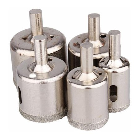 5 st diamant kakel borr set glas marmor skiffer skärning