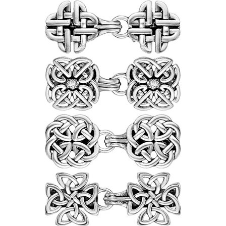 4 stk. Retro hul vintage sweater sjal cardigan clips retro swirl cardigan kappe pin antik kappe