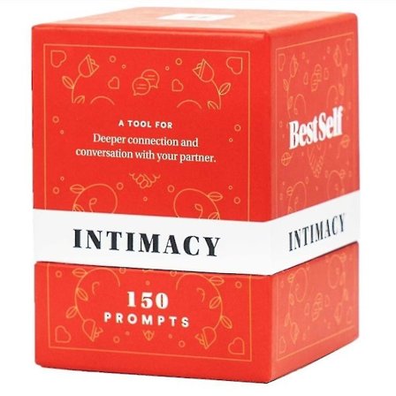Bestself Intimacy Deck - 150 keskustelunavausta parisuhteen rakentamiseen aikuisille - Pariskuntien korttipeli - Ihanteellinen lahja