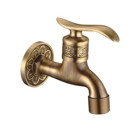 Koldt vandhane antik messing vægmonteret greb håndtag vaskemaskine M