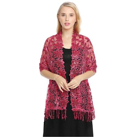 Iltapuvut Huivi Lady Cape Wraps ROSE RED ROSE RED