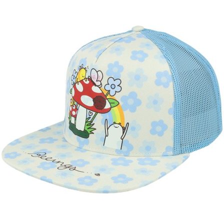 Etnies - Blå trucker Keps - Beeings White/Powder Trucker @ Hatstore