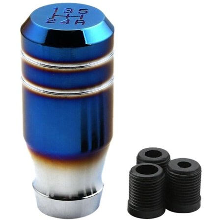 3 tommer brud brændt blå universel bil 5 hastighed gearstangsknop manuel skifterknap