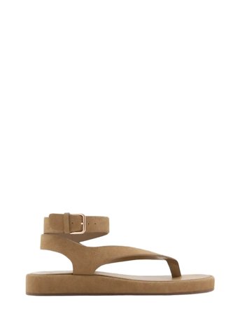 Mango | Split Leather Sandals With Buckle | 38
