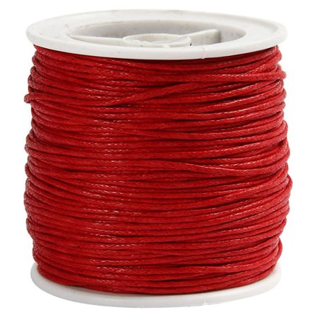 Bomullsnodd vaxad röd - Lyreco - Skola och förskola - Hobbymaterial - Tråd, snöre och snodd