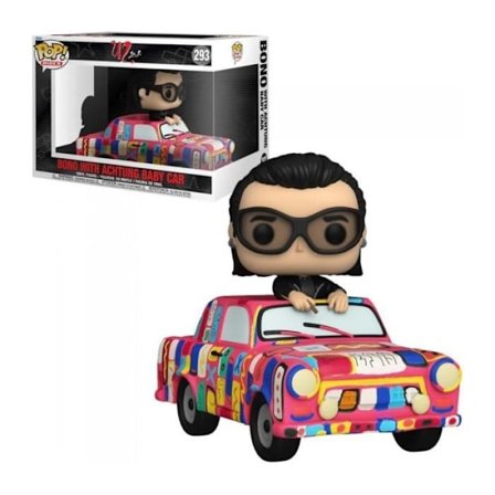 Funko pop! Kør SUPDLX - U2: AB bil m/Bono