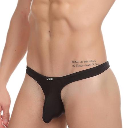 Herrunderkläder Ultratunna Andningsbara Solida Is Silke Sexiga Transparenta Silkesträngar Black L