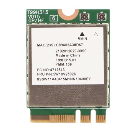 MT7922 WiFi 6E -langaton kortti NFA765 -siru Bluetooth 5.3, nopea 5400 MHz:n siirto, kannettava langaton kortti