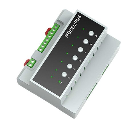 Tuya Smart Zigbee 6CH Relé Bryter Modul Fjernkontroll Apparat Kontroll Modul Støtter 3-veis Mot