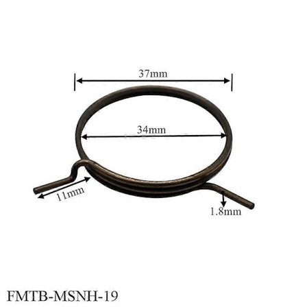 Dørhåndtag Udskiftningsfjedre 5 stk Sort Holdbar FMTB-MSNH-19 FMTB-MSNH-19