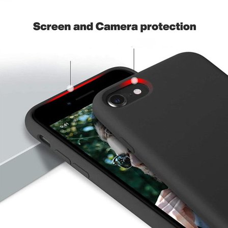 iPhone 7/8/SE2020 Silikonskal Rvelon - Svart