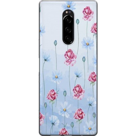 Kompatibel Mobilcover til Sony Xperia 1 Petal Reverie Sky Blue
