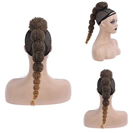 Long Braided Ponytail Extension Bubble Ponytail Braid LIGHT