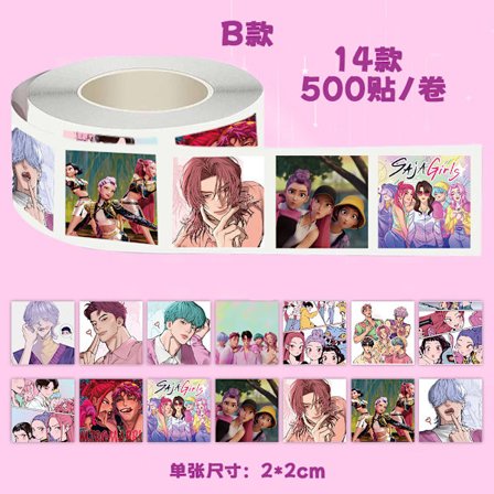 110 stk anime heksejeger gruppe graffiti klistremerker håndbok dekorasjon notatbok skrivesaker mobiltelefon vannkopp klistremerker