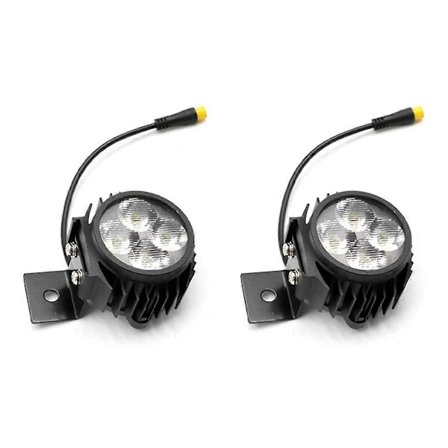 2X Forlygte til Kukirin G2 MAX G2 PRO El-scooter Styr Lampe Hoved Front LED Lys Udskiftning