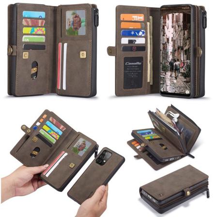 Caseme Samsung A52/a52s Caseme Big Wallet 2in1 Magnet Plånbok - Brun