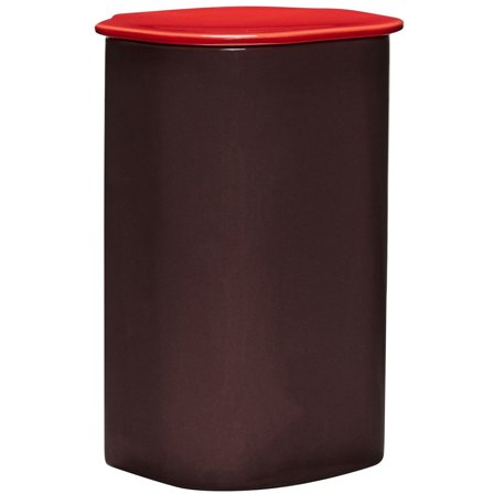 Hübsch Amare burk med lock 26 cm, burgundy/röd | Inredning > Förvaring > Förvaringslåda | Bagaren och Kocken
