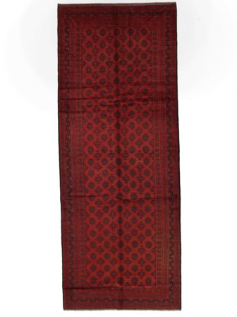 152X390 Tapis D'orient Baloutche De Couloir Noir/Rouge Foncé (Laine, Afghanistan)