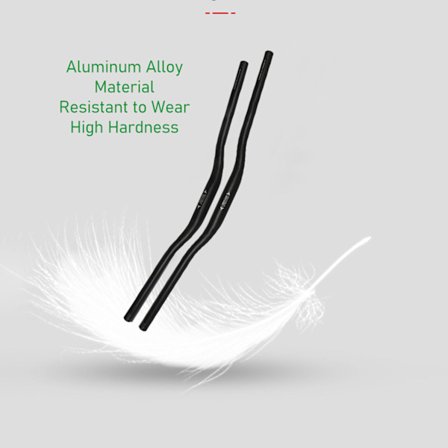 Pyörän ohjaustanko Mukava Alumiiniseos Pyörän Nousukahvat Maastopyörän Muokkaamiseen 780mm Musta