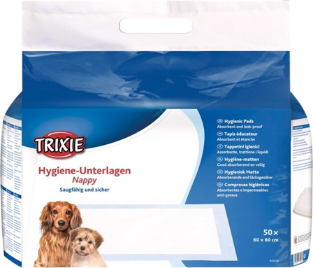 Trixie - Tisselaken valp Housetrainer 60 × 60 cm, 50-pakning - Hund - Hundepleie & kosttilskudd - Valpetoalett & hundetoalett - ZOO.no