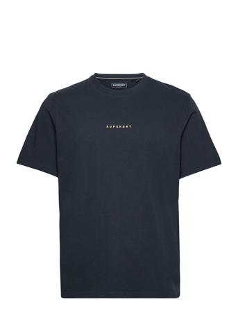 Code Surplus Logo Tee T-shirts Short-sleeved Marineblå Superdry*Betinget Tilbud