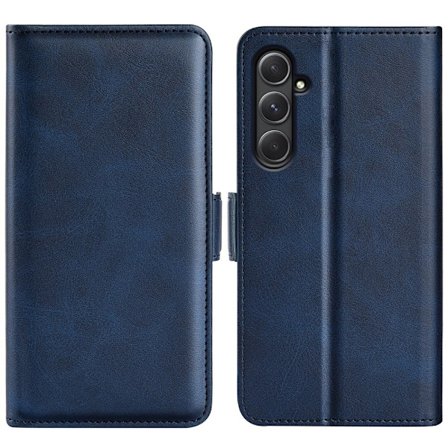 SKALO Samsung A55 5G Premium Wallet Lompakkokotelo - Sininen