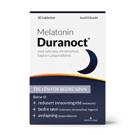Duranoct Melatonin tabletter, 30 stk.