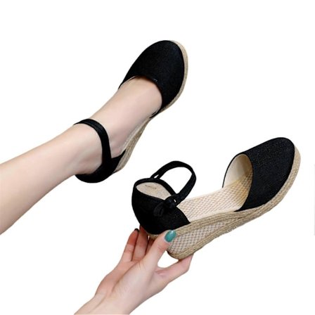 Damsandaler Skor För Vardagliga Sandaler med Öppen Tå, Plattor För Klänningar Jeans Kjolar Korta Byxor