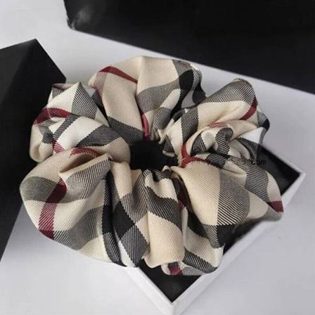 New Elastic Hair Bands Plaid Hair Tie Classic Striped Fashion Ponytail Scrunchie