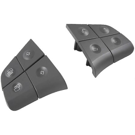 Grå 4 Knappar Ratt Knapp Multifunktionsbrytare Knapp För Ml B R