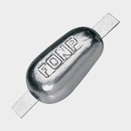 Anod zink 2,2kg 150x90x30