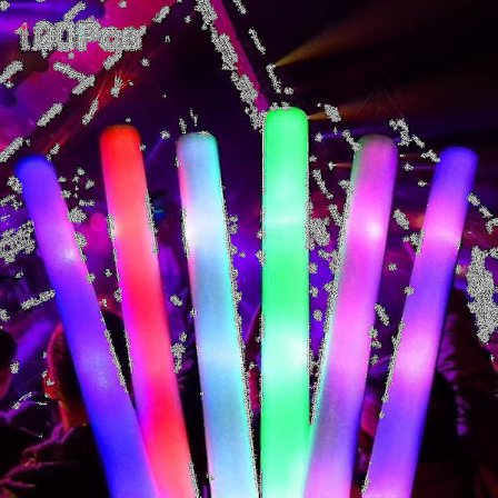 30 st LED Glow Sticks, Luminous Foam Sticks, Flerfärgade Blinkande Foam Sticks För Fest, Konsert, Bröllop, Firande Tillbehör gt