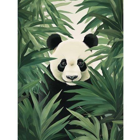 Panda Diamantmålningskit - 5D DIY Djurbroderi Full Borr Heminredning