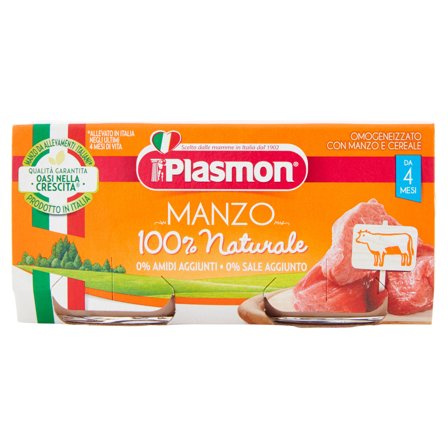 Plasmon Omogeneizzato Manzo 2x80g