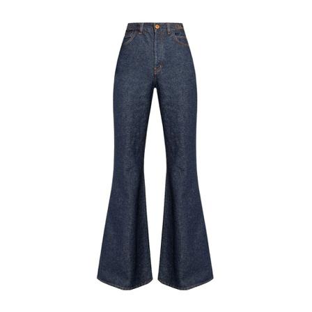 Chloé, Flared jeans Blauw, Dames, Maat:W28