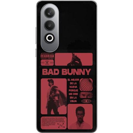 Kompatibelt Mobildeksel til OnePlus Nord CE4 Bad Bunny NFL-inspirert skjoldlogo med amerikansk fotball og stjerner