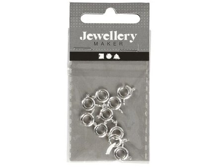 Creativ Company Halsbandslås fjäderlås 7 mm 10/fp - Lyreco - Skola och förskola - Hobbymaterial - Lås, hakar, öglor och ringar