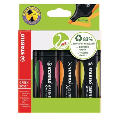 STABILO Överstrykningspenna BOSS 4/fp - Lyreco - Kontorsmaterial - Pennor - Överstrykningspennor