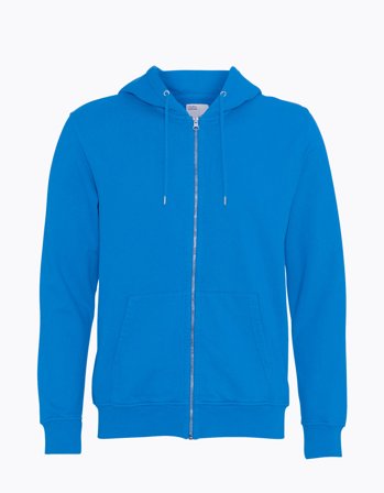 Classic Organic Zip Hood - Pacific Blue - XL