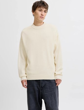 Jack & Jones Jjeurban Jack Knit Crew Neck Sn - Cream - XL