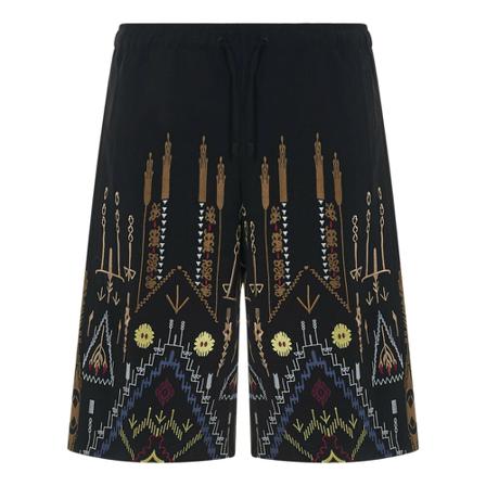 Etro, Shorts Czarny, Mężczyzna, Rozmiar: L