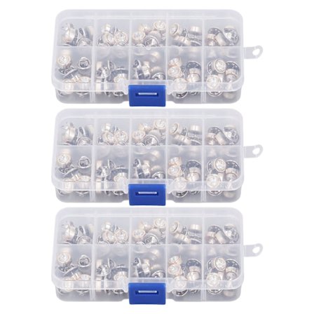 3 Esker Brosjknapper Sømfritt Avtakbart Plast Jern Dekorativ Praktisk DIY Lage Skjortepinner for Kvinner Rund