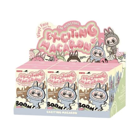 POP MART Labubu The Monsters – Exciting Macaron Blind Box 17 cm Vinylfigur Samlerobjekt