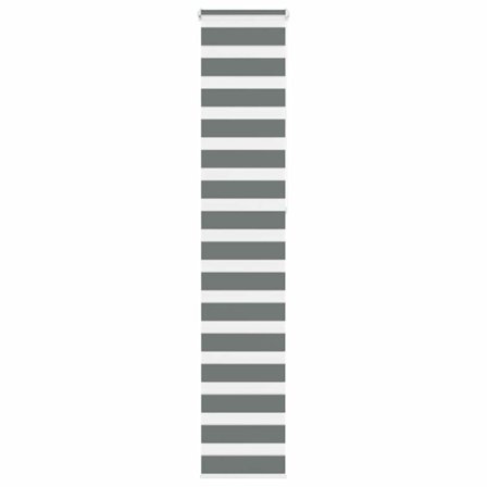 Rullgardin zebra mörkgrå 40x230 cm tyg bredd 35,9 cm polyester